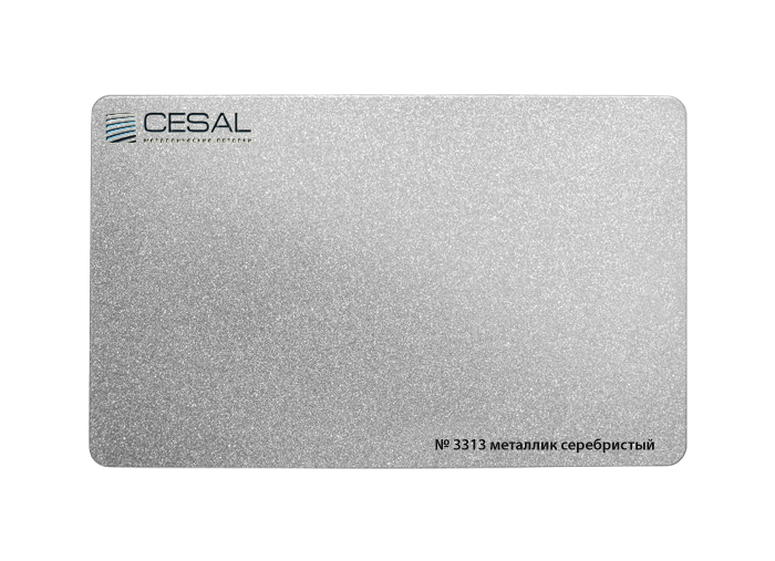 Реечный потолок Cesal C02 100х3000 мм металлик серебристый