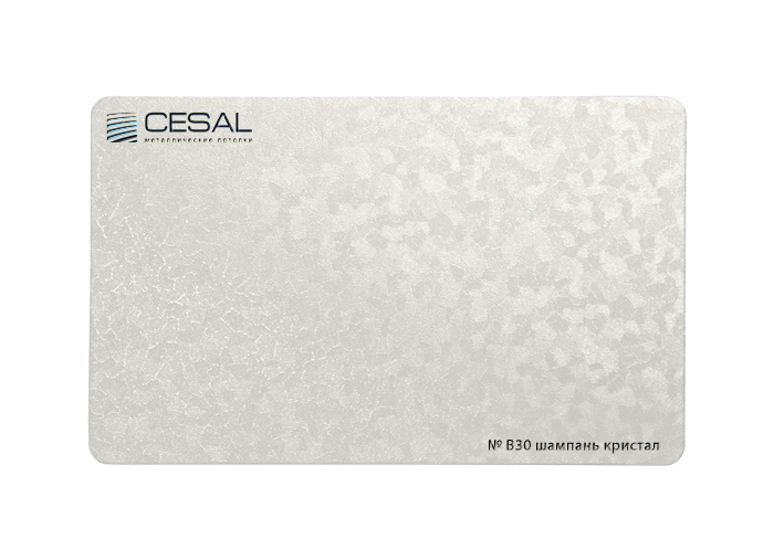 Реечный потолок Cesal B30 100х3000 мм шампань кристал