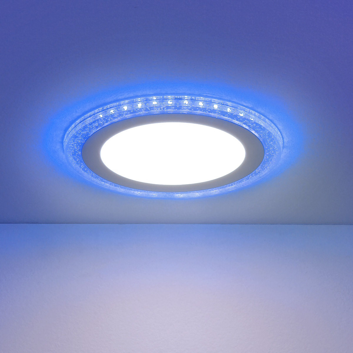 Встраиваемый потолочный светодиодный светильник DLR024 10W 4200K Blue
