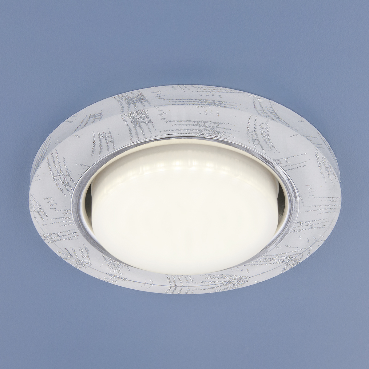 Встраиваемый точечный светильник 1062 GX53 WH/SL белый/серебро