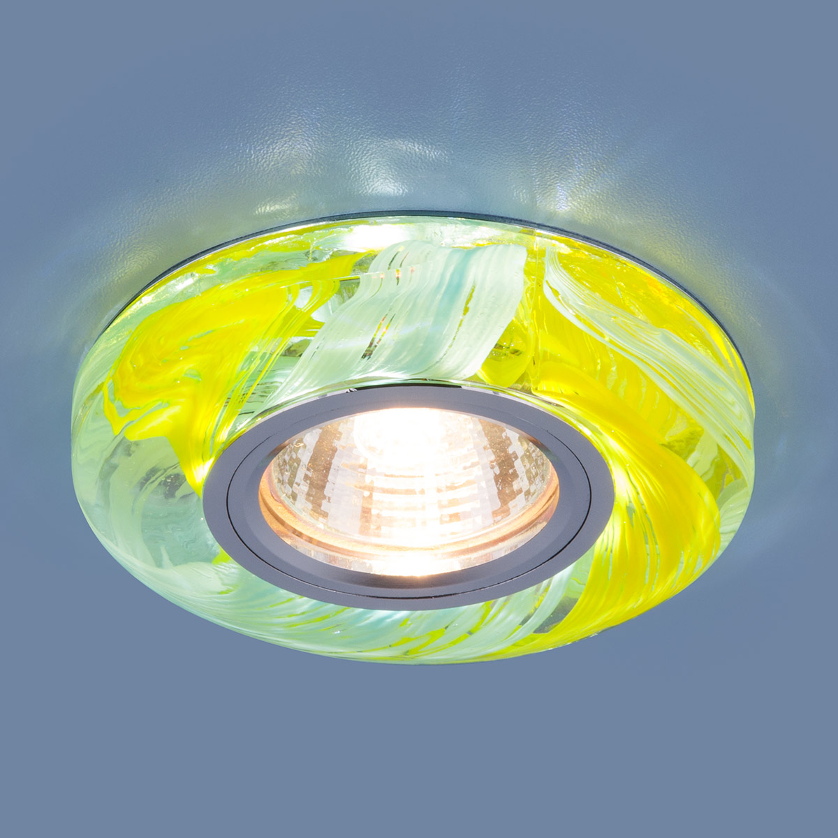 Точечный светодиодный светильник 2191 MR16 YL/BL желтый/голубой