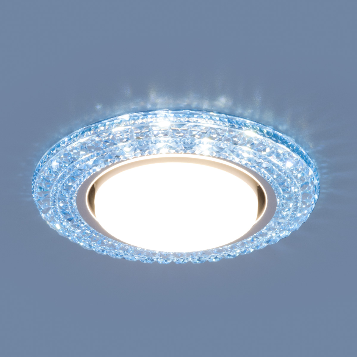 Точечный светильник со светодиодами 3030 GX53 BL синий