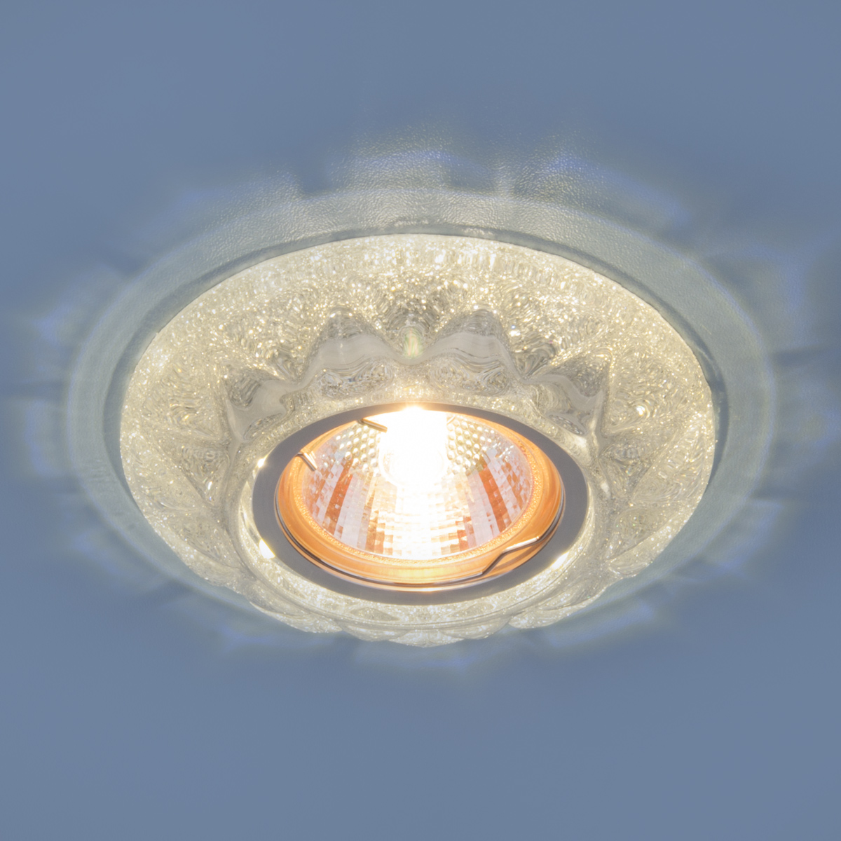 Точечный светильник со светодиодами 7249 MR16 SL серебряный блеск