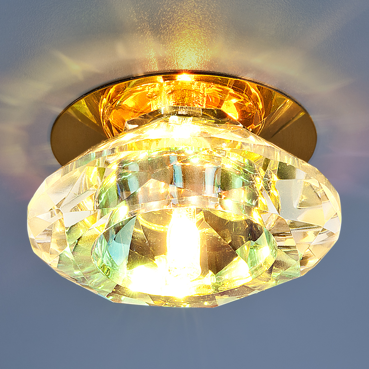 Точечный светильник 8016 G4 GD/Сolor золото/перламутр