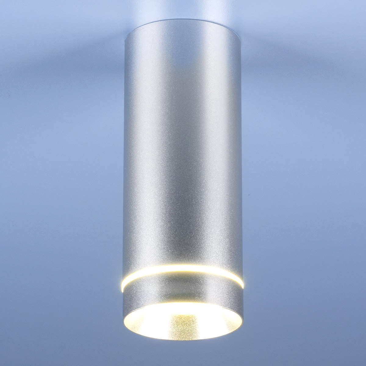 Накладной точечный светильник DLR022 12W 4200K хром матовый