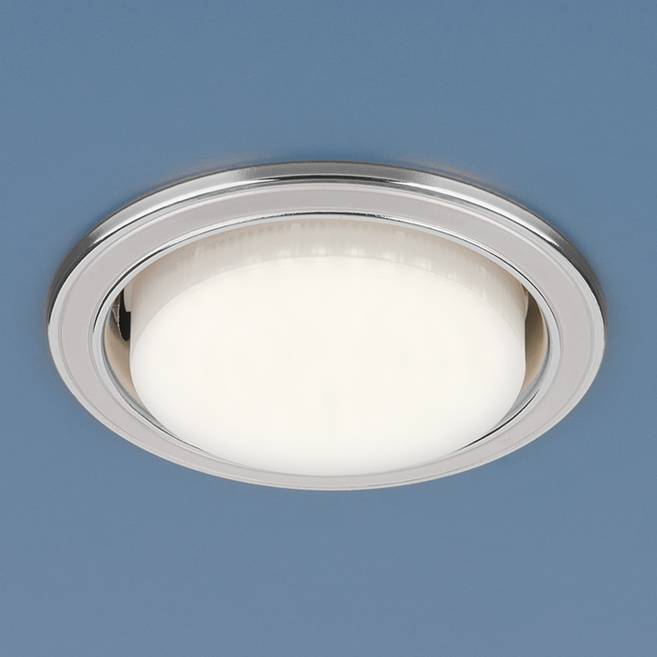 очечный светильник 1036 GX53 WH/SL белый/серебро