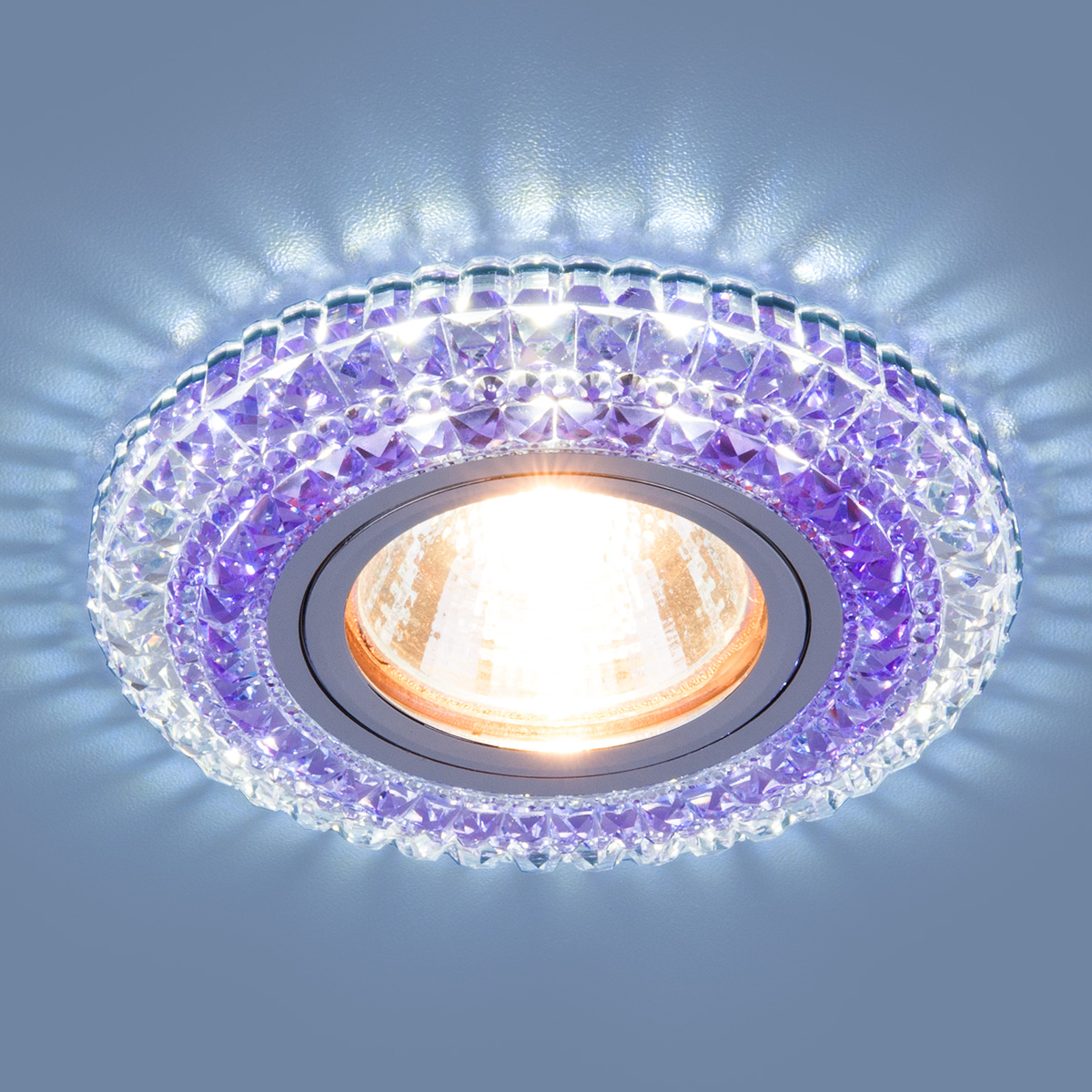 Точечный светодиодный светильник 2193 MR16 CL/PU прозрачный/фиолетовый
